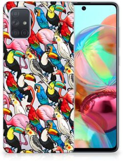 B2Ctelecom Samsung Galaxy A71 TPU Hoesje Birds