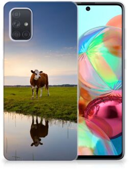 B2Ctelecom Samsung Galaxy A71 TPU Hoesje Koeien