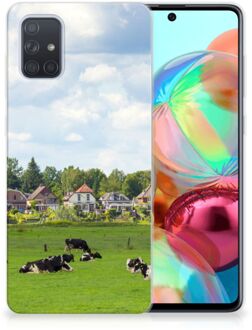 B2Ctelecom Samsung Galaxy A71 TPU Hoesje Koeien