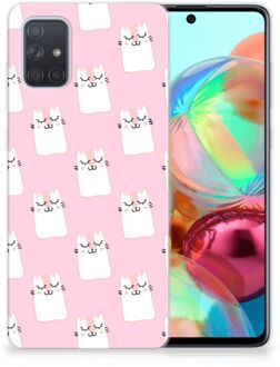 B2Ctelecom Samsung Galaxy A71 TPU Hoesje Sleeping Cats