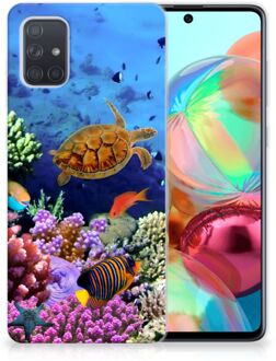 B2Ctelecom Samsung Galaxy A71 TPU Hoesje Vissen