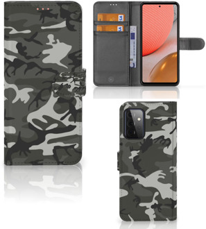 B2Ctelecom Samsung Galaxy A72 Telefoon Hoesje Cadeau voor hem Army Light