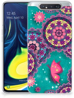 B2Ctelecom Samsung Galaxy A80 Hoesje maken Vlinders en Cirkels