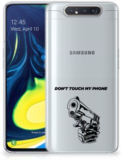 B2Ctelecom Samsung Galaxy A80 Silicone-hoesje Gun DTMP