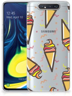 B2Ctelecom Samsung Galaxy A80 Siliconen Case Icecream