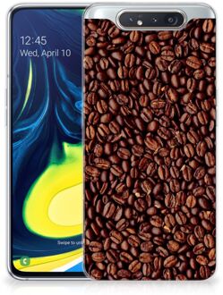 B2Ctelecom Samsung Galaxy A80 Siliconen Case Koffiebonen