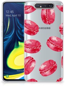 B2Ctelecom Samsung Galaxy A80 Siliconen Case Pink Macarons