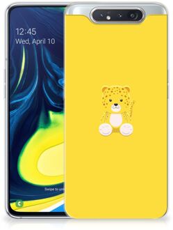 B2Ctelecom Samsung Galaxy A80 Telefoonhoesje met Naam Baby Leopard