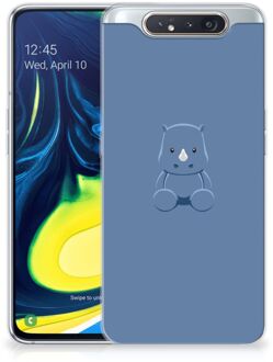 B2Ctelecom Samsung Galaxy A80 Telefoonhoesje met Naam Baby Rhino