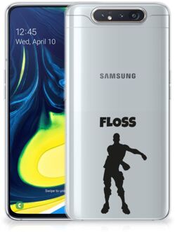 B2Ctelecom Samsung Galaxy A80 Telefoonhoesje met Naam Floss