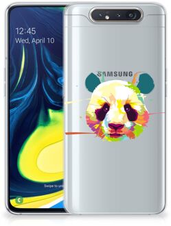 B2Ctelecom Samsung Galaxy A80 Telefoonhoesje met Naam Panda Color