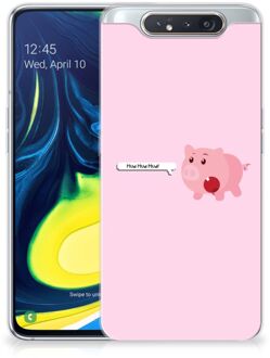 B2Ctelecom Samsung Galaxy A80 Telefoonhoesje met Naam Pig Mud