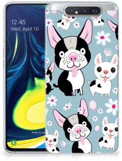 B2Ctelecom Samsung Galaxy A80 TPU Siliconen Hoesje Hondjes