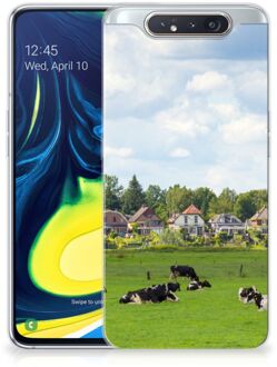 B2Ctelecom Samsung Galaxy A80 TPU Siliconen Hoesje Koeien