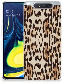 B2Ctelecom Samsung Galaxy A80 TPU Siliconen Hoesje Leopard