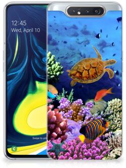 B2Ctelecom Samsung Galaxy A80 TPU Siliconen Hoesje Vissen