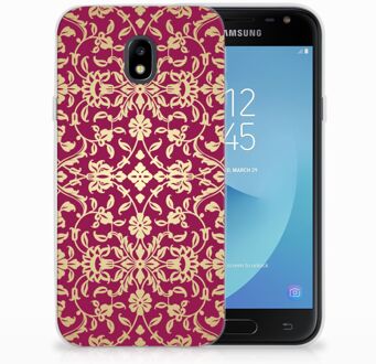 B2Ctelecom Samsung Galaxy J3 2017 Hoesje Design Barok Pink