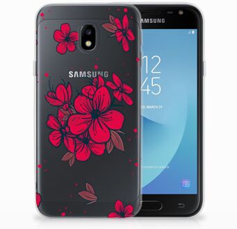 B2Ctelecom Samsung Galaxy J3 2017 Hoesje Design Blossom Red