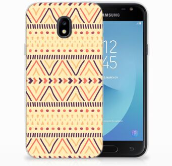 B2Ctelecom Samsung Galaxy J3 2017 TPU Siliconen Hoesje Aztec Yellow