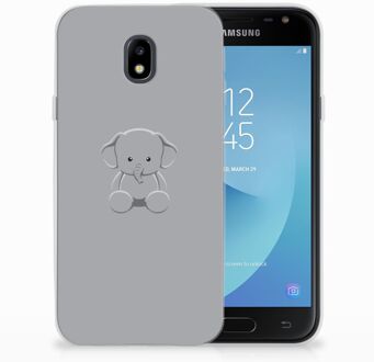 B2Ctelecom Samsung Galaxy J3 2017 TPU Siliconen Hoesje Baby Olifant