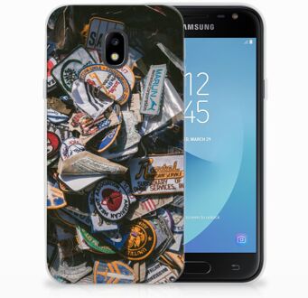 B2Ctelecom Samsung Galaxy J3 2017 TPU Siliconen Hoesje Badges