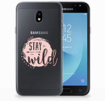 B2Ctelecom Samsung Galaxy J3 2017 TPU Siliconen Hoesje Boho Stay Wild