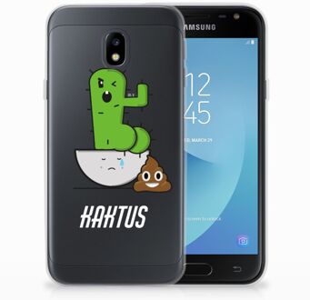 B2Ctelecom Samsung Galaxy J3 2017 TPU Siliconen Hoesje Cactus Poo