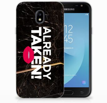 B2Ctelecom Samsung Galaxy J3 2017 TPU Siliconen Hoesje Design Already Taken Black