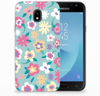 B2Ctelecom Samsung Galaxy J3 2017 TPU Siliconen Hoesje Design Flower Power