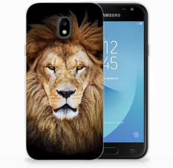 B2Ctelecom Samsung Galaxy J3 2017 TPU Siliconen Hoesje Design Leeuw