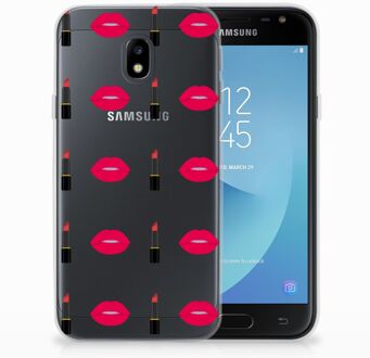 B2Ctelecom Samsung Galaxy J3 2017 TPU Siliconen Hoesje Design Lipstick Kiss