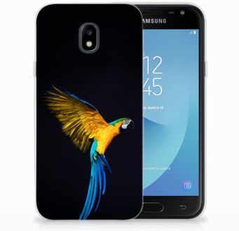 B2Ctelecom Samsung Galaxy J3 2017 TPU Siliconen Hoesje Design Papegaai