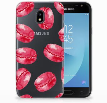 B2Ctelecom Samsung Galaxy J3 2017 TPU Siliconen Hoesje Design Pink Macarons