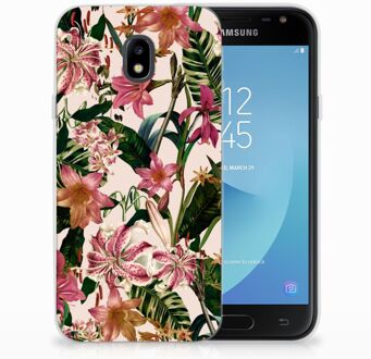 B2Ctelecom Samsung Galaxy J3 2017 TPU Siliconen Hoesje Flowers