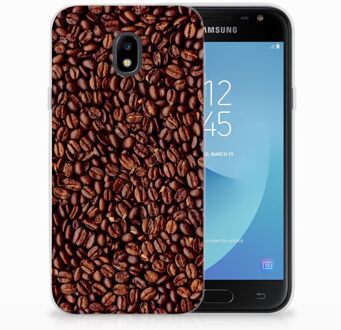 B2Ctelecom Samsung Galaxy J3 2017 TPU Siliconen Hoesje Koffiebonen