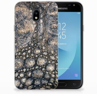 B2Ctelecom Samsung Galaxy J3 2017 TPU Siliconen Hoesje Krokodillenprint