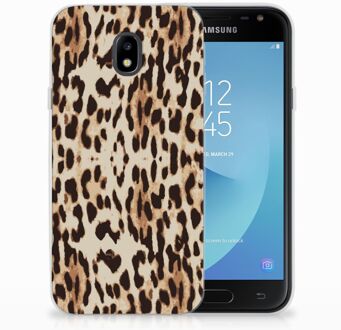 B2Ctelecom Samsung Galaxy J3 2017 TPU Siliconen Hoesje Leopard