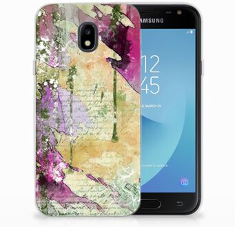 B2Ctelecom Samsung Galaxy J3 2017 TPU Siliconen Hoesje Letter Painting