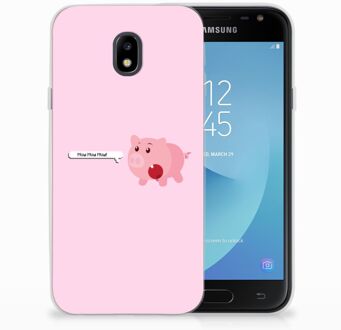 B2Ctelecom Samsung Galaxy J3 2017 TPU Siliconen Hoesje Pig Mud