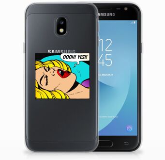 B2Ctelecom Samsung Galaxy J3 2017 TPU Siliconen Hoesje Popart Oh Yes