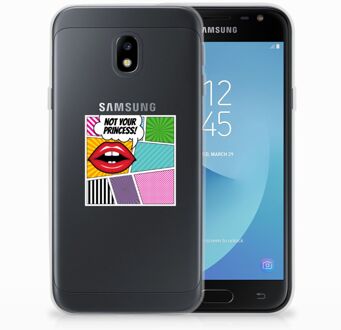 B2Ctelecom Samsung Galaxy J3 2017 TPU Siliconen Hoesje Popart Princess