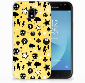 B2Ctelecom Samsung Galaxy J3 2017 TPU Siliconen Hoesje Punk Yellow