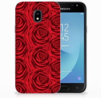 B2Ctelecom Samsung Galaxy J3 2017 TPU Siliconen Hoesje Red Roses