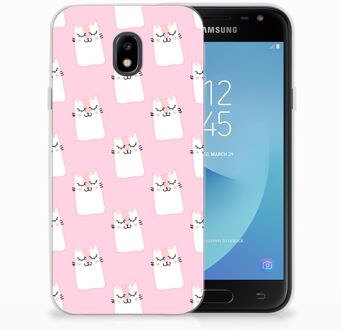 B2Ctelecom Samsung Galaxy J3 2017 TPU Siliconen Hoesje Sleeping Cats