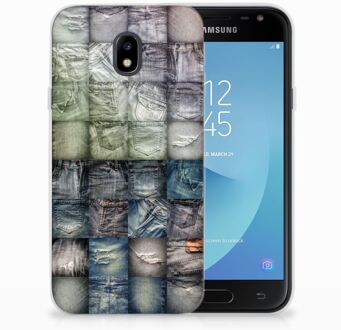 B2Ctelecom Samsung Galaxy J3 2017 TPU Siliconen Hoesje Spijkerbroeken