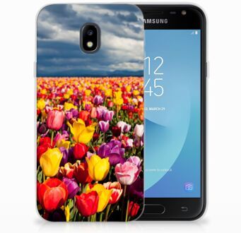 B2Ctelecom Samsung Galaxy J3 2017 TPU-siliconen Hoesje Tulpen