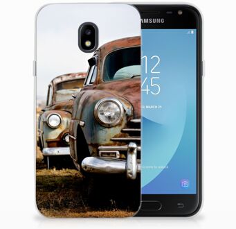 B2Ctelecom Samsung Galaxy J3 2017 TPU Siliconen Hoesje Vintage Auto