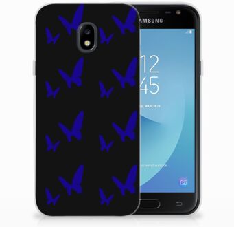 B2Ctelecom Samsung Galaxy J3 2017 TPU Siliconen Hoesje Vlinder Patroon