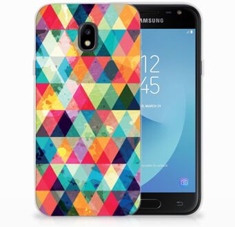 B2Ctelecom Samsung Galaxy J3 2017 Uniek TPU Hoesje Geruit