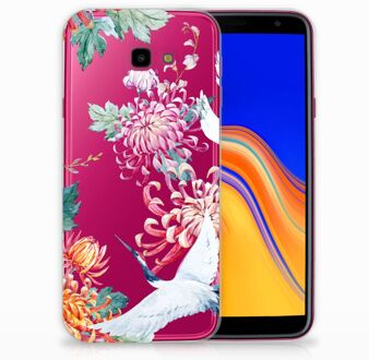 B2Ctelecom Samsung Galaxy J4 Plus (2018) Backcover Bird Flowers